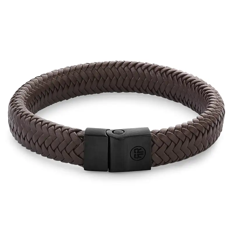 Full Metal Herringbone Brown Black
